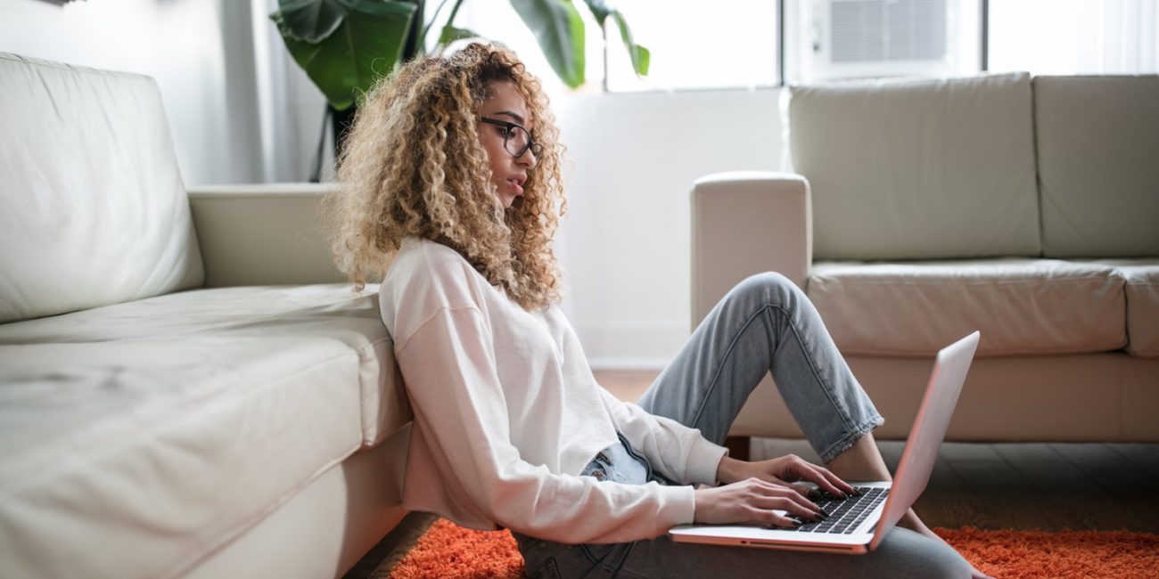 woman on laptop