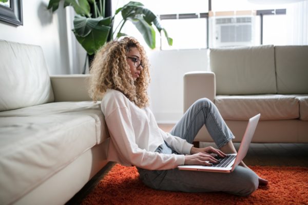 woman on laptop